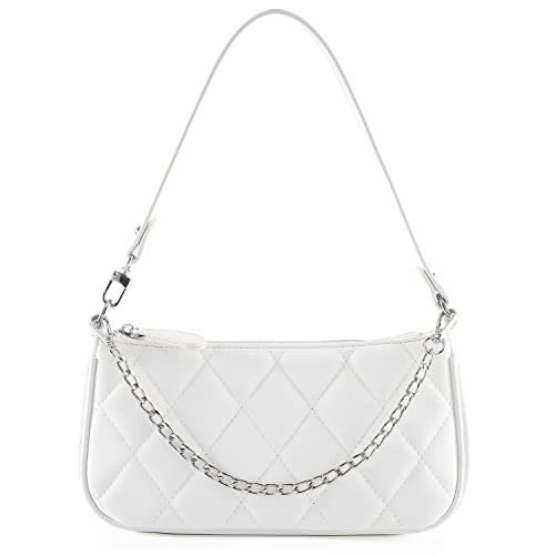 Loiral Small Purse for Women, Retro Classic Tote HandBag Shoulder Bags Clutch Purse - color: 2 White X