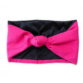 Satin Lined Knot Headband for Women – Wide Stretch Fabric Head Wrap with Twist Knot, Soft Ribbed Jersey, Comfortable Non-Slip Hair Band Protects hair from damage and breakage. (Pink) - color: Pink
