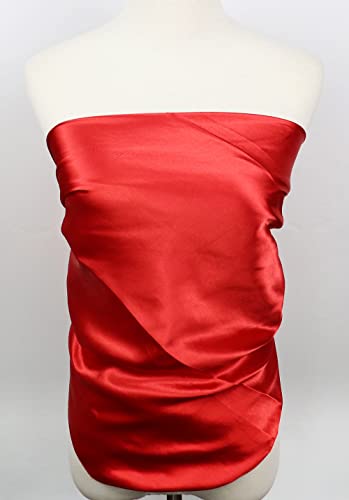 vabovin Satin Head Scarf for Women Solid Color, 35×35 in | Silk Feel Neckerchief, Hair Scarf, Fashion Bandana, Headscarf, Headband, Hair Wrap Sleeping, Daily Fashion Styling - color: 216 Red