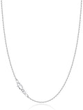 Jewlpire 18k Gold Plated 925 Sterling Silver Chain Necklace for Women, 1.2mm Cable Chain Necklace Thin & Dainty & Sturdy Women's Chain Necklaces 14/16/17/18/20/22/24 Inch - color: 925 Sterling Silver, size: 24 Inch