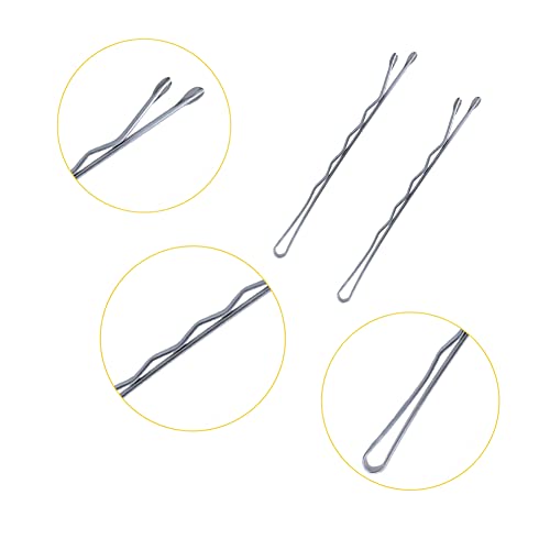 YINGFENG 220PCS 2.76 Inch Silver Bobby Pins for Women, Large Bobby Pins with Box, Reusable Non Slip Hair Pins, Great for Thick Hair - color: Silver（2.76inch）
