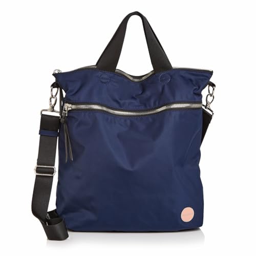 shortyLOVE Wonder Crossbody Messenger Bag - Womens Stylish Nylon Travel Handbag with 55" Adjustable Removable Strap - color: Navy