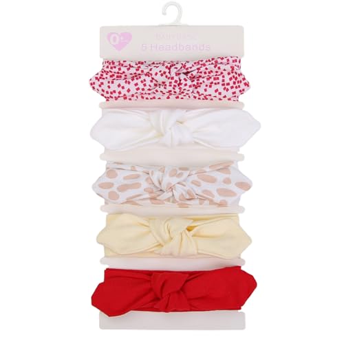 Baby Headbands Soft Stretchy Baby Girl Bows Newborn Infant Toddler Headwrap Hair Accessories - color: Red