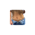 XZQTIVE Starfish Pearl Waist Chain Belts for Women Mermaids Seashell Pearl Belly Chain Gold Pirate Rave Festival Summer Bikini Beach Jewelry Accessories - style: Starfish-2