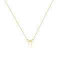 OGD Gold Necklace for Women, Bow Necklace 14K Layered Gold Necklace Dainty Bow Pendant Choker Necklace Trendy Bow Necklace Gold Chain Necklaces for Women Jewelry Gift - color: Beaded Bow-Gold