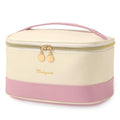 Meiyuuo Large Makeup Bag, Dual Purple | Two-tone, Waterproof, Zipper Pouch, Travel Toiletry Organizer - color: Dual Purple