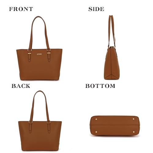 Purses And Wallets Set For Women Work Tote Satchel Handbags Shoulder Bag Top Handle Totes Purse With Matching Wallet - color: A58-3pcs/Set Brown