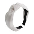 Satin Knot Headband for Women (Shimmer White) - color: Shimmer White