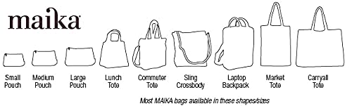 MAIKA Recycled Canvas City Sling Crossbody Bag - color: Stripes Charcoal