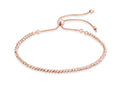 Miabella 925 Sterling Silver or 18K Gold Plated Diamond-Cut Adjustable Bolo 2.5mm Bead Ball Bracelet for Women, Made in Italy - color: rose-gold-plated-silver