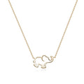 Fettero Animal Necklaces for Women 14K Gold Plated Charm Snake Necklace Elephant Bird Cat Butterfly Pendant Cute Dainty Necklace Jewelry - style: Elephant / Gold