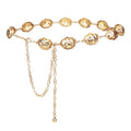 Luvatar Fashion Metal Waist Chain Belt Blouse Dress Sweater Chain Belt… - color: Gold-s15