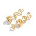 Chunky Gold Rings for Women Non Tarnish Silver Chunky Rings Set Adjustable Thick Statement Ring Gold Stackable Ring for Women Trendy Fashion Silver Jewelry - style: Style5