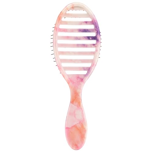 Wet Brush Speed Dry Hair Brush - Watermark (Color Wash) - Vented Design and Ultra Soft HeatFlex Bristles Are Blow Dry Safe With Ergonomic Handle Manages Tangle and Uncontrollable Hair - Pain-Free - color: Color Wash Watermark, size: 1 Count (Pack of 1)