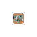 Western Outfit for Women Bohemian Vintage Stackable Turquoise Bracelet Rustic Beaded Cow Head Charm Stretch Bracelet Western Jewelry Country Concert Outfits for Women - style: Style1