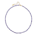 Beaded Choker Necklaces for Women 18k Gold Plated Dainty Gold Choker Necklaces for Women - style: sapphire choker