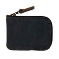 Hide & Drink, Full Grain Leather Zippered Card Wallet for Men and Women, Coin Pouch, Money Holder, Pocket Organizer, Handmade, Charcoal Black - color: Charcoal Black