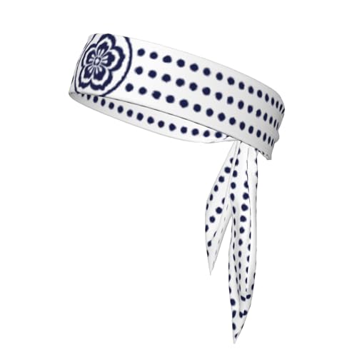 Sports Tie Headband Bandana Running Athletic Sweat Band Elastic Adjustable Sport Head Tie for Men Women Head Ties Ninja Tie Headbands Tennis Sweatbands Soccer Basketball Teams Running Head Band - color: Warrior