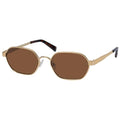 mosanana Trendy Retro Hexagon Sunglasses for Women Metal MS52593 - color: C2 Gold/Brown