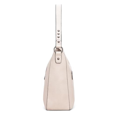 Montana West Hobo Bag for Women Crossbody Purse and Handbags Ladies Chic Shoulder Bags - color: Nude