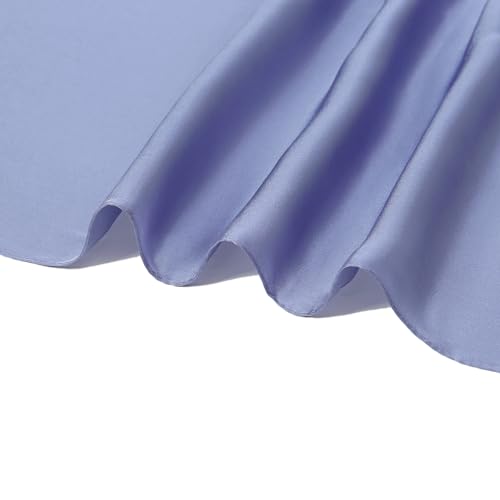 RIIQIICHY 35 Inch Head Scarf for Women Hair Scarf Like Silk Scarf Square Scarf Bandanas for Women - color: Blue