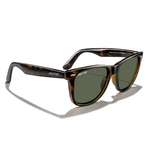 MERRY'S Classic Square Shape Polarized Sunglasses for Womens Mens Retro Designer UV400 Sun Glasses S6140 - color: Leopard Frame/G15 Lens