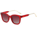 SOJOS Classic Square Polarized Sunglasses Womens Mens Retro Trendy UV400 Sunnies SJ2050 - color: Red/Reddish Brown