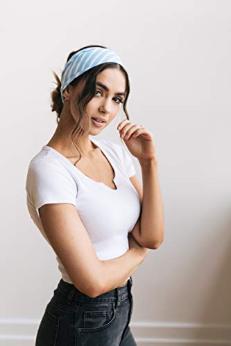 Maven Thread Wide Workout Headbands for Women – Non-Slip Sweatbands for Gym, Running & Yoga - color: Autism Awareness