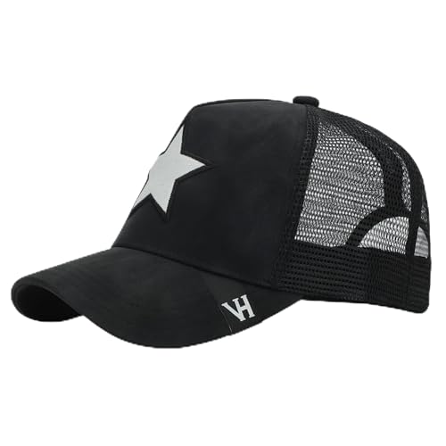 VINTAGE HAVANA Trucker Hats Women | Mesh Adjustable Snapback Hat | Men & Women Cute Trendy Fashion Baseball Cap - color: Black/White