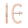 PAVOI 14K Gold Plated 925 Sterling Silver Post Minimalist Suspender Ear Cuff Earrings for Women | Wrap Earlobe Studs - style: Plain