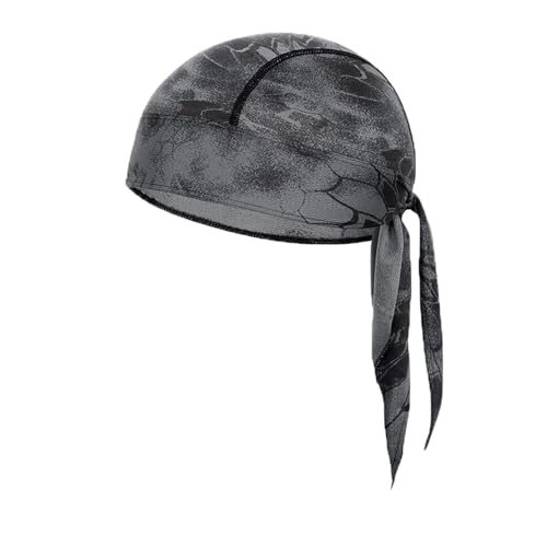 PURFUN Men Women Breathable Cycling Bandana Headscarf Adjustable Sweat Wicking Quick Dry Mesh Head Scarf Wrap Liner Skull Cap - color: 3pcs/Camo