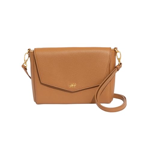 Freshly Picked Classic Crossbody Bag for Women - Stylish Handbag and Crossbody Purse Made with Premium Vegan Leather - color: Butterscotch