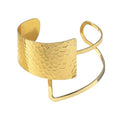 Bohemian Metal Bangle Bracelets for Women - 4 Colors (Silver/Black/Gold/Red) Adjustable Open Design, Versatile Stackable Jewelry for Daily Wear & Gifts - color: Gold