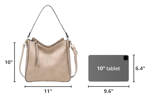 Montana West Hobo Bag for Women Crossbody Purse and Handbags Ladies Chic Shoulder Bags - color: Khaki