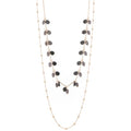 BULINLIN Layered Long Necklaces for Women Long Beaded Chain Necklace CostumeJewelry Mothers Day Gifts for Mom - color: Black