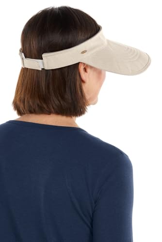 Women's Zip-Off Visor - UPF 50+ Sun Protection - Bel Aire - color: Natural Modern Herringbone