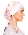 Chemo Headwear for Women Head Scarf Headwraps Silky Soft Turbans for Women Cancer Hats Chemo Beanie Coverings Scarves - color: B Light Pink