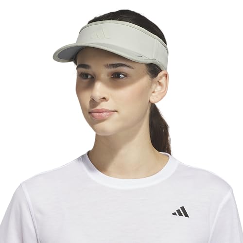 adidas Women's Superlite Visor – Lightweight Moisture-Wicking Running Tennis Hat - color: Halo Green/Halo Green/3