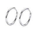 316L Surgical Stainless Steel Huggie Hoop Earrings 6mm 8mm 10mm 11mm 12mm 14mm Hypoallergenic Earrings Hoop Cartilage Helix Lobes Hinged Sleeper Earrings For Men Women - style: A09:6mm Silver(THK 1.5mm)