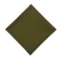 100% Cotton Bandana 27x27 Large Solid Head Scarf for Men Women Thick Opaque Reusable Wrapping Cloth Gift & Lunch - color: Olive Green Single