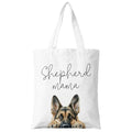 Dog Mama Canvas Tote Bag for Women, Dogs Lover Gift for Dog Mom, Birthday Christmas Cute Rottweiler Gifts For Women. - color: Shepherd Mama (015)