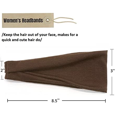 AKTVSHOW Headbands for Short Hair - Elastic Non-Slip Workout Sports Yoga Head Bands, Wide Thick Sweat Hair Wraps for Girls, 12 Pack - color: Women Headbands Set 3