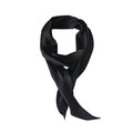 GERINLY Solid Color Long Neckerchief Pure Skinny Scarf Necktie for 50's Costume Party Wedding Cosplay Accessory Headband - color: Black