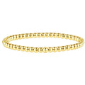 Elastic Beaded Charm Bracelets for Women - Adjustable Stackable Dainty Bracelet with Gold or Silver Charms, Jewelry Gift for Her - style: Gold-Pure