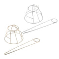 Decorative Hair Bun Holder Cage, 2 Sets Alloy Hair Cuff, Hair Stick For Lady
