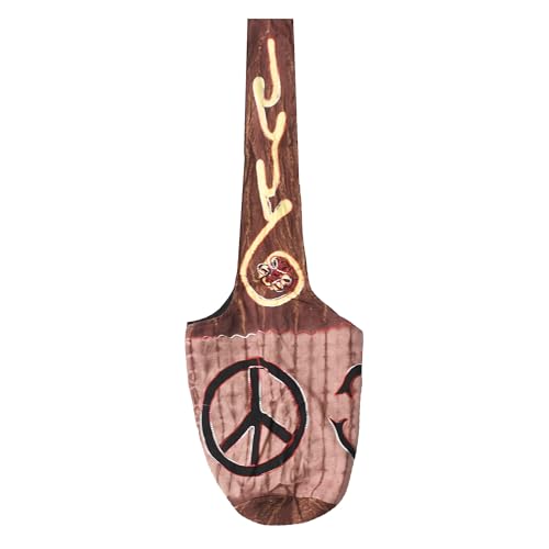 Mandala Crafts Hippie Bag, Large Boho Hobo Purse for Women, Crossbody Shoulder Sling Bags for Indie Style Bohemian Accessory - style: Brown Om