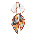 RIIQIICHY Hair Scarf for Women Like Silk Scarves Headband Neck Scarfs Twilly Purse Accessories - color: C014