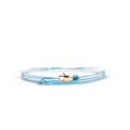 Made by Nami Nautical Rope Bracelet for Men Waterproof & Adjustable Wrap String Bracelets with Snap Hook Gift for Him - color: Light Blue Gold