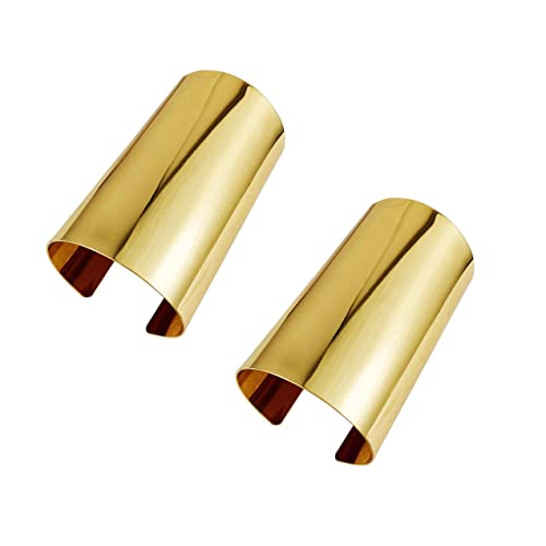 Pingyongchang 2 Pcs Cuff Bangle Bracelet for Women Open Wide Wire Bracelets Set Gold Wrist Cuff Wrap Bracelet Adjustable Classic Bohemia Birthday Gift - color: C