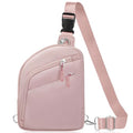 TOPEAST Anti Theft Crossbody Bags for Women Men, Small Sling Crossbody Bag Travel Purse Shoulder Wallet with RFID Blocking - color: Pink